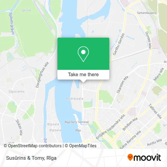 Susūrins & Tomy map