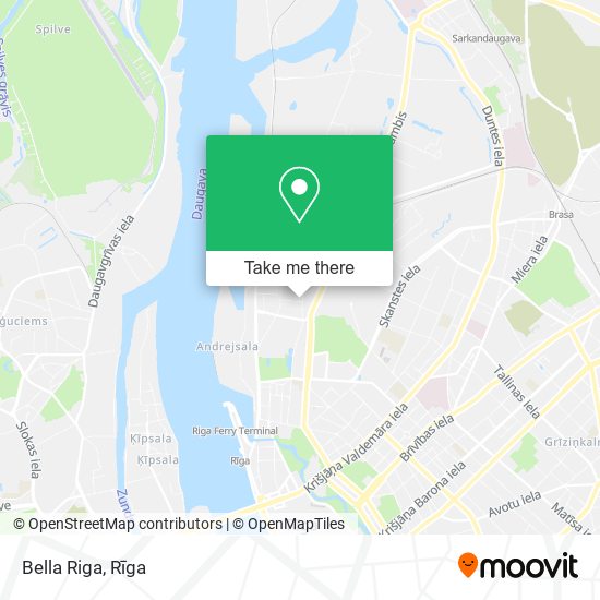 Bella Riga map