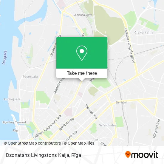 Dzonatans Livingstons Kaija map