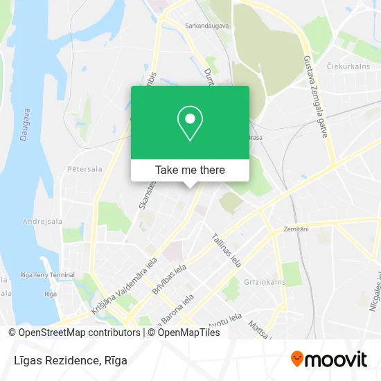 Līgas Rezidence map