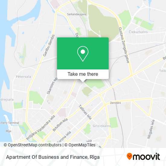 Apartment Of Business and Finance map