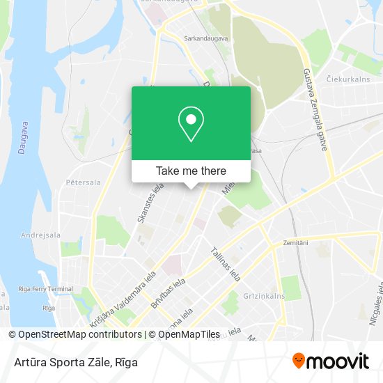 Artūra Sporta Zāle map