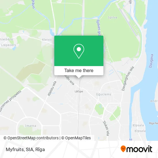 Карта Myfruits, SIA