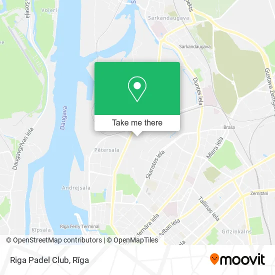 Карта Riga Padel Club