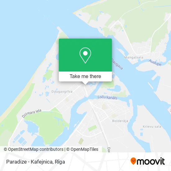 Paradize - Kafejnica map