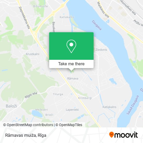 Карта Rāmavas muiža