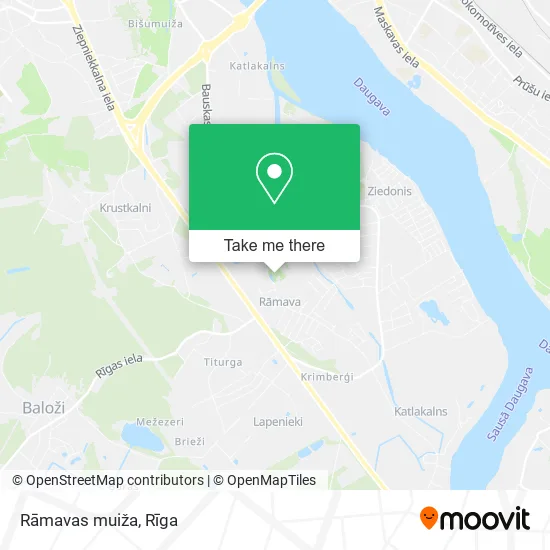 Карта Rāmavas muiža