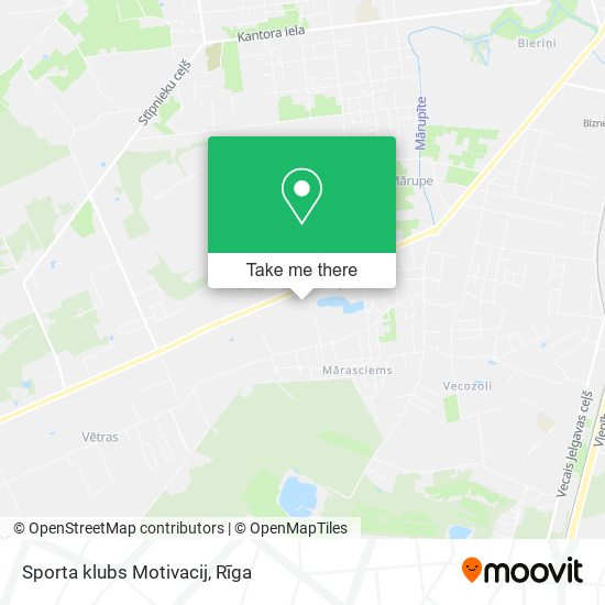 Sporta klubs Motivacij map