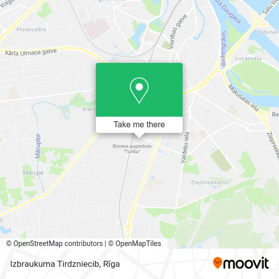 Карта Izbraukuma Tirdzniecib