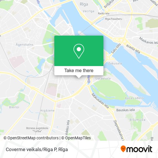 Coverme veikals/Riga P map