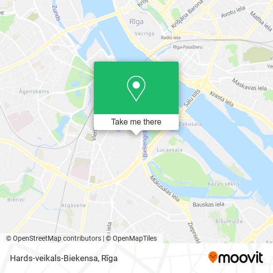 Карта Hards-veikals-Biekensa