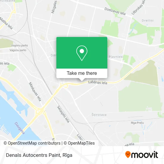 Карта Denals Autocentrs Paint