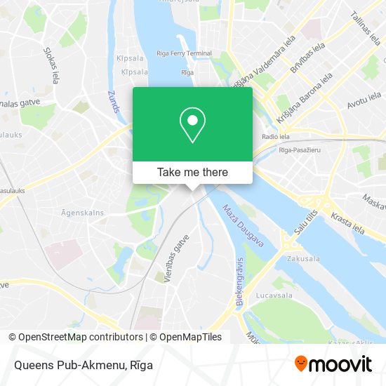 Queens Pub-Akmenu map