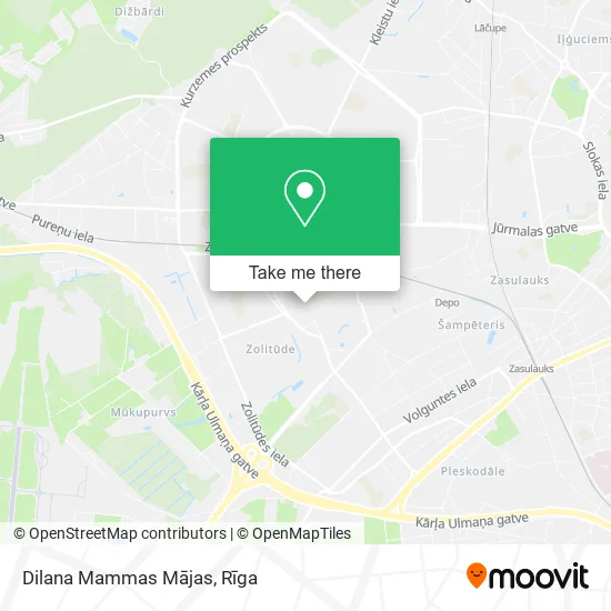 Карта Dilana Mammas Mājas