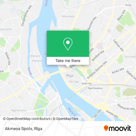 Карта Akmeņa Spots
