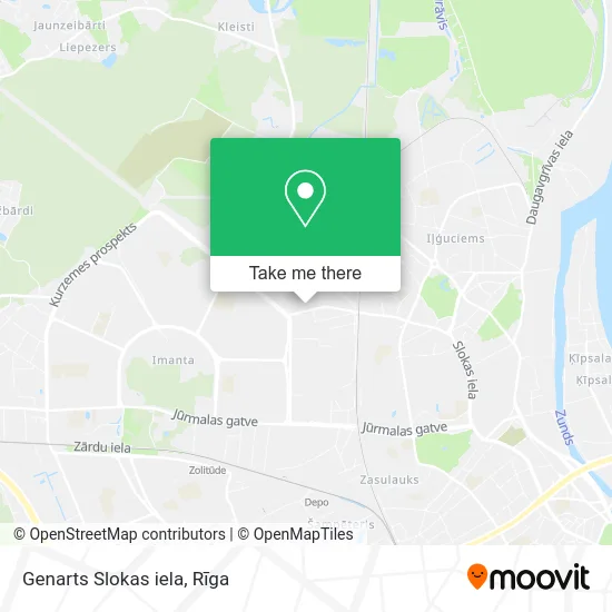 Карта Genarts Slokas iela