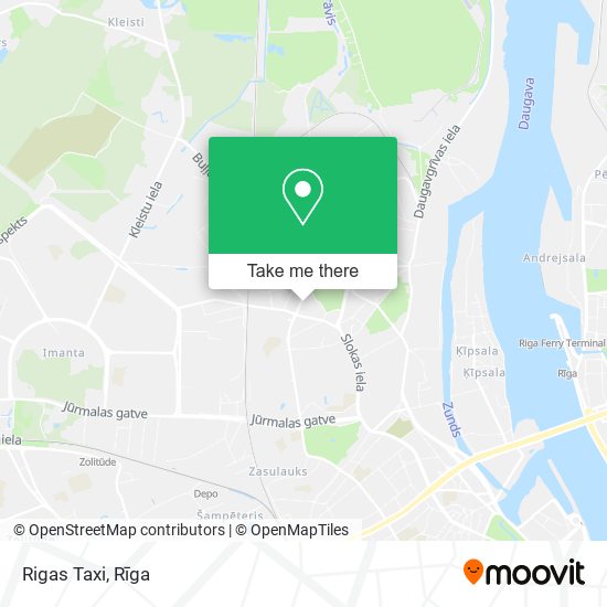 Карта Rigas Taxi