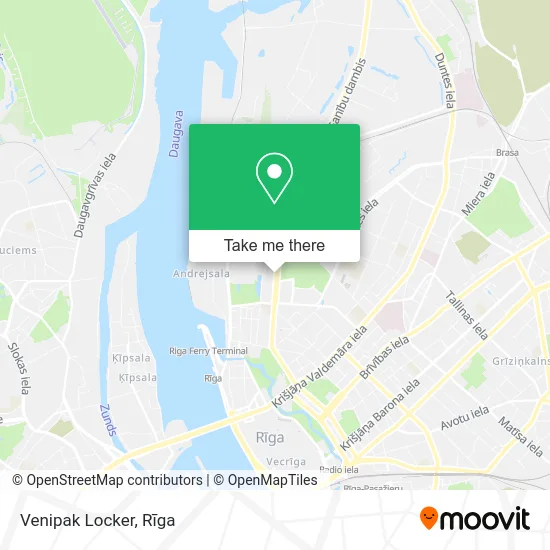 Карта Venipak Locker