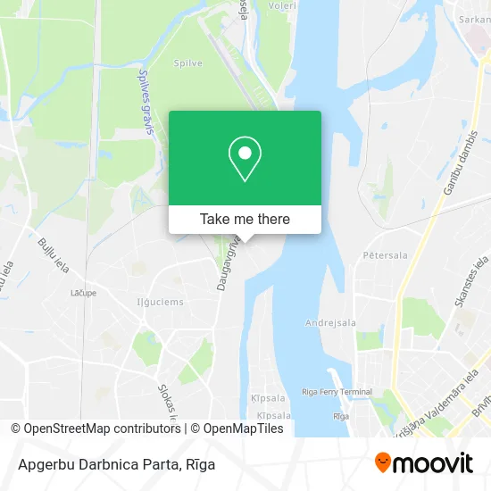 Карта Apgerbu Darbnica Parta