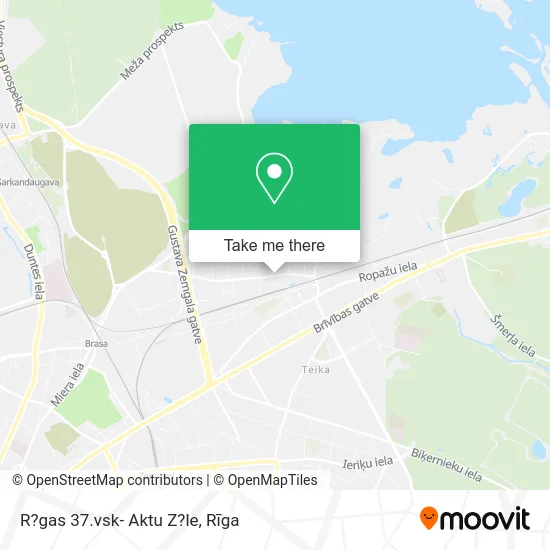 Карта R?gas 37.vsk- Aktu Z?le