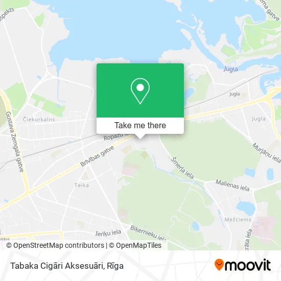 Карта Tabaka Cigāri Aksesuāri