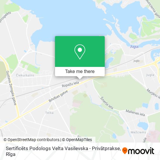 Sertificēts Podologs Velta Vasilevska - Privātprakse map