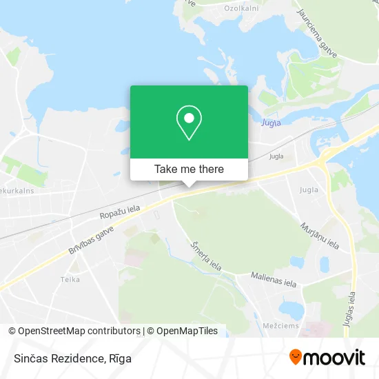 Карта Sinčas Rezidence