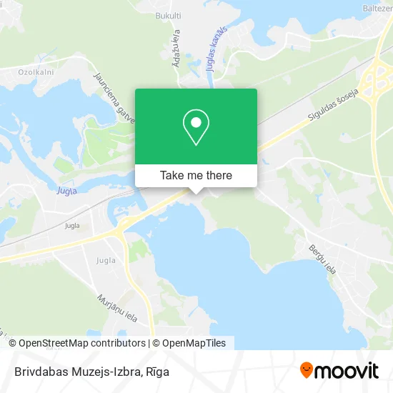 Карта Brivdabas Muzejs-Izbra