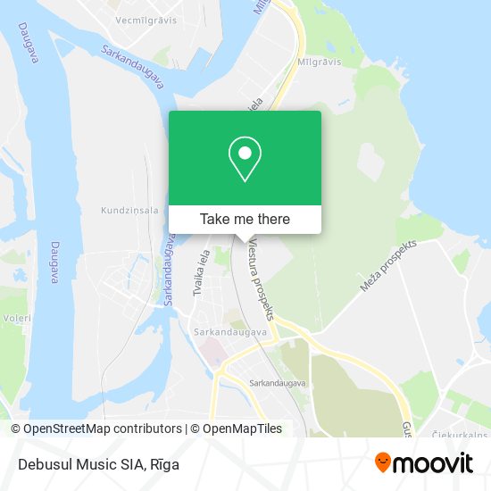 Debusul Music SIA map