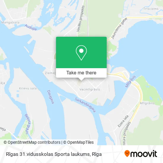 Rīgas 31.vidusskolas Sporta laukums map