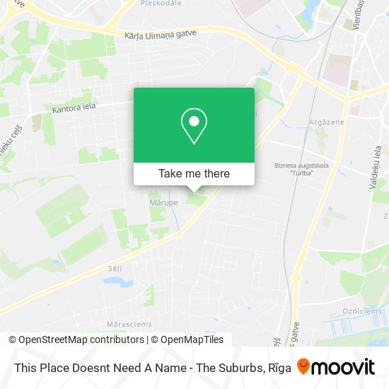 This Place Doesnt Need A Name - The Suburbs map