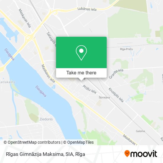 Rīgas Gimnāzija Maksima, SIA map
