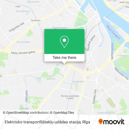 Карта Elektrisko transportlīdzekļu uzlādes stacija