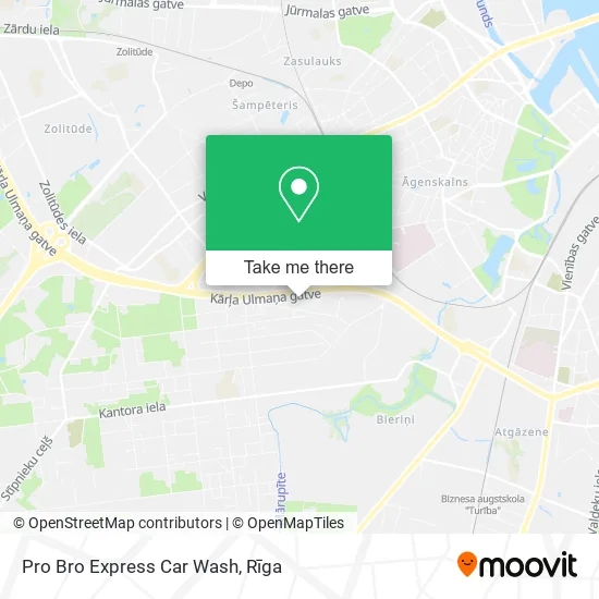 Карта Pro Bro Express Car Wash