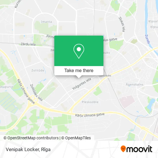 Карта Venipak Locker