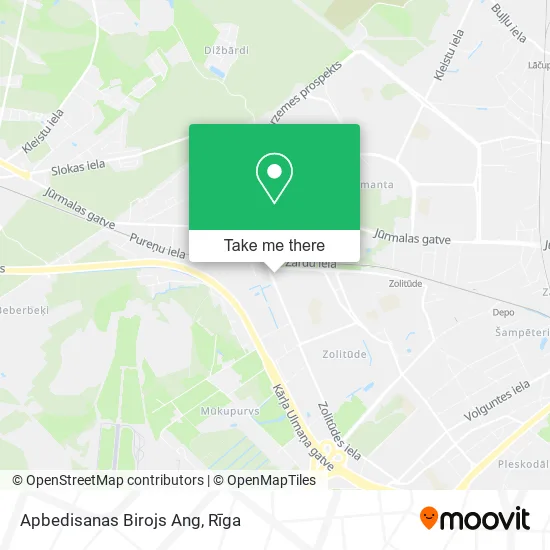 Карта Apbedisanas Birojs Ang