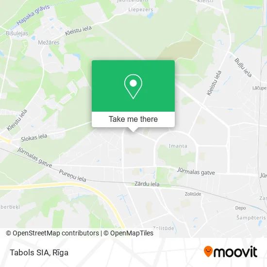 Карта Tabols SIA