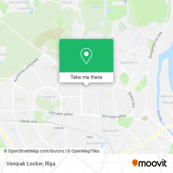 Карта Venipak Locker