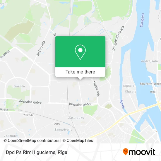 Карта Dpd Ps Rimi Ilguciems
