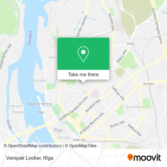 Карта Venipak Locker