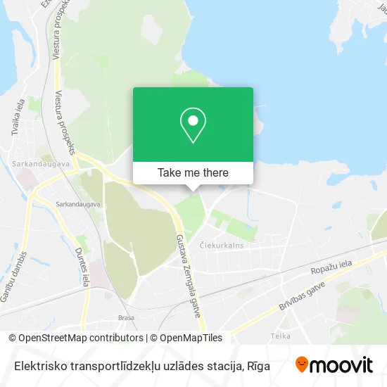 Карта Elektrisko transportlīdzekļu uzlādes stacija
