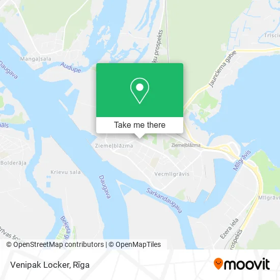 Карта Venipak Locker