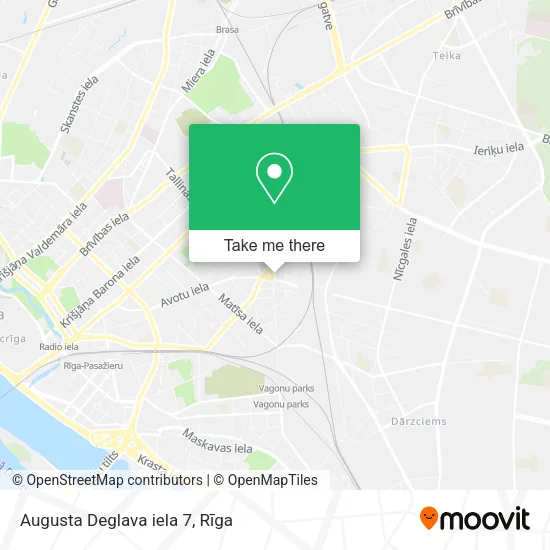 Карта Augusta Deglava iela 7