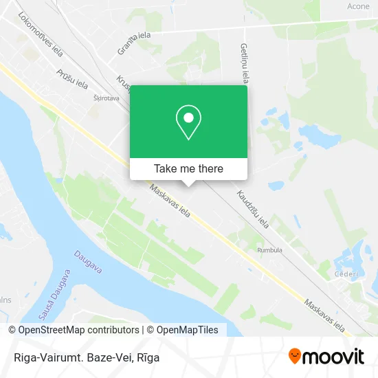 Riga-Vairumt. Baze-Vei map