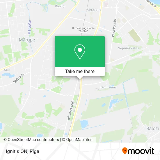 Ignitis ON map