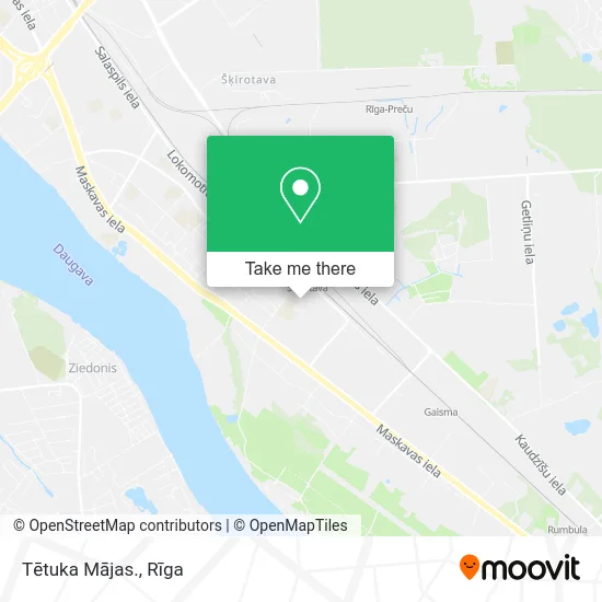Карта Tētuka Mājas.
