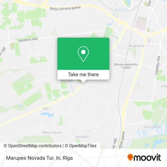 Карта Marupes Novada Tur. In