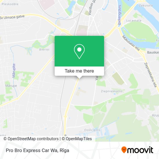 Карта Pro Bro Express Car Wa