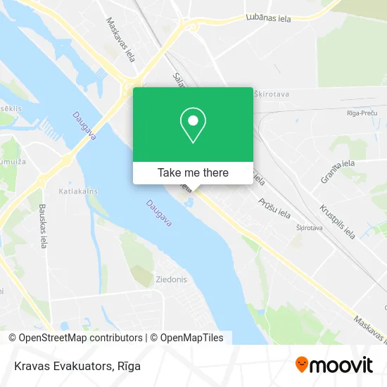 Карта Kravas Evakuators