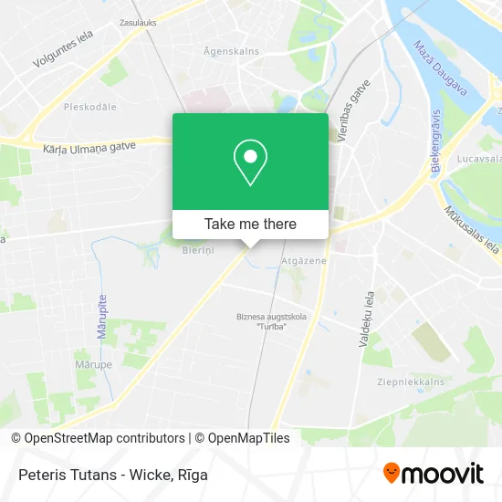 Карта Peteris Tutans - Wicke